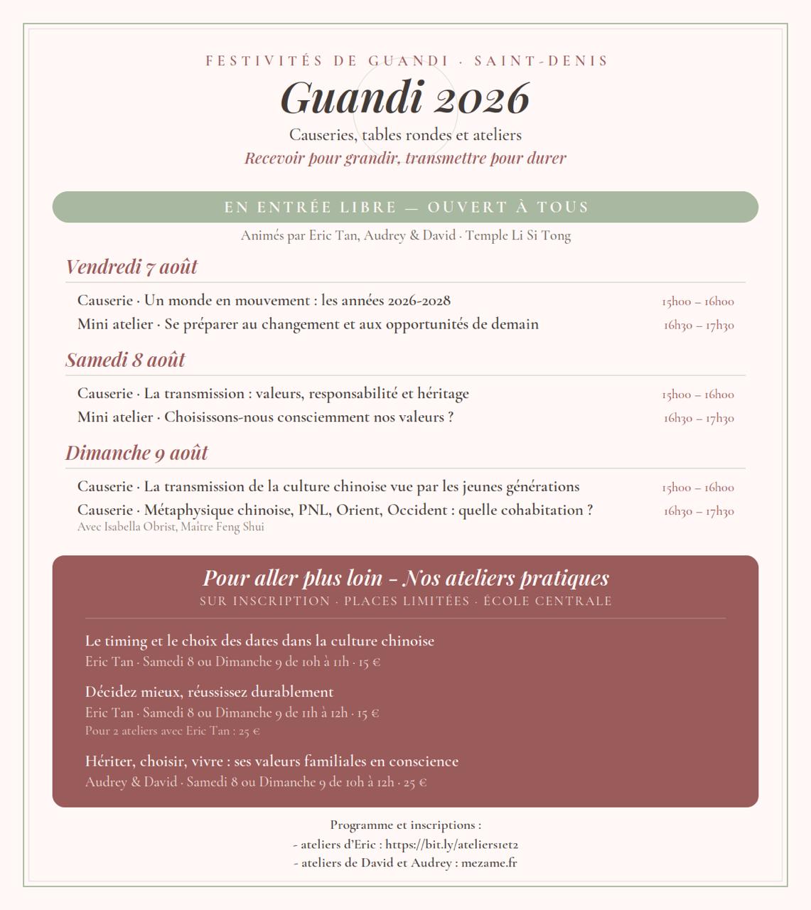 Guandi 2026 - Festivités de Guandi à Saint-Denis